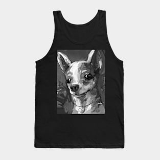 Pinscher Black and White Tank Top